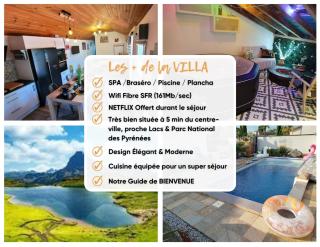 Escapade du Roi Henri IV à PAU VILLA Entièrement Privée 6 Personnes & BÉBÉ avec SPA, Braséro, Plancha & Piscine Idéal Vacances, Week-end, Repos ou Télétravail - Pau - 4