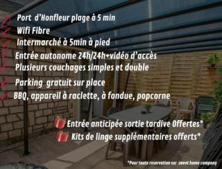 SPACIEUX Appart Jacuzzi Terrasse Parking 10min port d'Honfleur Plage - Honfleur - 4