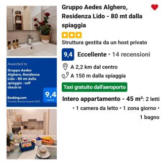 Gruppo Aedes Alghero, Residenza Lido - 80 mt dalla spiaggia - 9