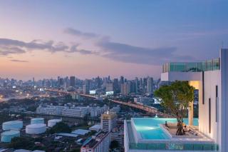 Bright Duplex with Panoramic Views Rooftop Pool and Gym - Bangkok - 9