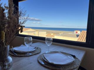 Villa T3 rénovée, 4 pers, face mer, clim, WiFi, Port Leucate - FR-1-81-633 - Leucate - 0