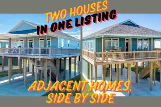 Two Adjacent Cabins, Sleeps 18 - Bolivar Peninsula - 0