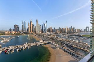 Full Sea View & Dubai Skyline - 4BR LUX Beachfront - 8