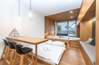 Studio Čertovka Ski & Bike & Chill Harrachov, předzahrádka s grilem, parking, komora na kola a lyže, Wi-Fi, Netflix, 65"TV - Harrachov - 6