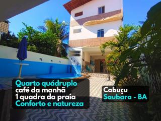Suíte confortável em Pousada 1 quadra da Praia de Cabuçu, Saubara (BA) - Saubara - 9