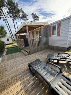 Lodge du Sangla Mobil Home premium Village Vacances 4 étoiles Lège Cap Ferret - Lège-Cap-Ferret - 0