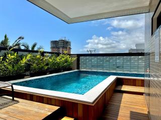 Luxuoso c vista espetacular para o mar! Praia Pérola - Itapoa - 7