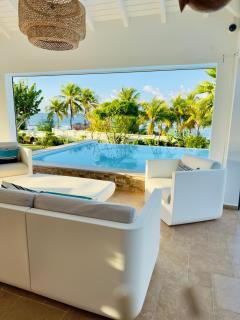 Villa AVALON, paradis vue mer avec accès direct à la plage par le jardin! - Saint-François - 3