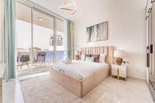 City Views 2BR and Assistant Room with Mini Private Pool in Balcony, Gemz by Danube, Al Furjan by Deluxe Holiday Homes - 5