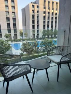 Sahab - Boho Studio pool view - Sharjah - 9