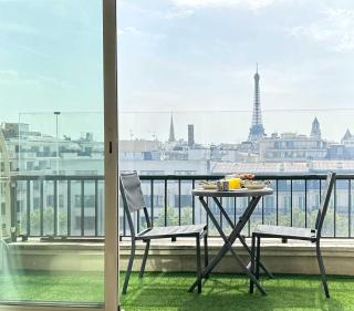 Champs - Elysees view studio with balcony - AC for 3 - Parijs - 4