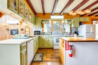 Deck, Mountain Views Colorful Retreat in Vernon! - 3