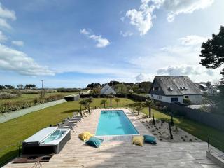 Superbe Villa tout confort avec piscine chauffée er couverte et spa à 2 pas de la plage - Fouesnant - 1
