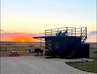 Escape to Nature: Container Cabin Stay with Adorable Donkeys in Miles, TX - - 0