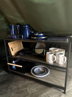 Spacious Equipped Bell Tent with Deck, Fire Pit and Picnic Space in Tennessee - 5