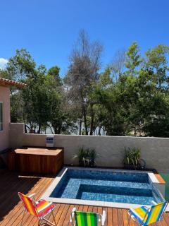 3 Bangalôs com Piscina e Fogueira do Lado da Praia da Bacutia - Guarapari - 4