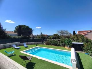 Villa moderne avec Piscine chauffée et 5 chambres - Marseillan - 9