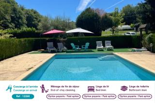 Maison de campagne pour 6 avec piscine et jardin - Saint-Crépin-et-Carlucet - 9