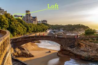 Magnifique loft au-dessus de l'océan, place de parking - Biarritz - 9