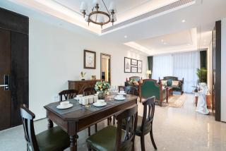 Comfortable three-bedroom and one-living room garden view suite - kitchen - living room - balcony - refrigerator and washing machine - Sanya - 5