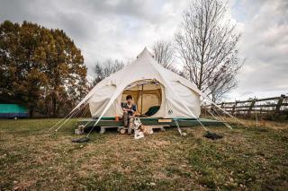 Luxury Bell Tent Rental Ideal for a Peaceful Weekend Getaway in New York State - 0