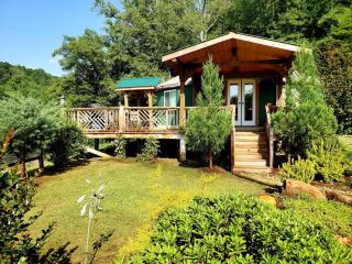 Unique Yurt Rental on Peony Farm with Riverfront View in Clyde, North Carolina - 8