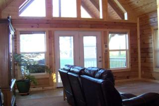 Two-Story Log Cabin Rental with a Hot Tub near Upper Meramec River, Missouri - Steelville - 3
