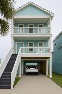 Newly Build House!Island Charm Balcony Vibes 3 Min to Beach - Galveston - 4
