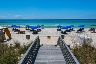 Pool Patio Outdoor Dining Walk to Shore Pier Park Sanctuary on Sands - Panama City Beach - 9