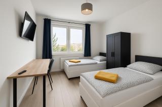 Ideal für Monteure. 3 Zimmer Apartment mit Küche, Waschmaschine, WiFi usw... . - Nietleben - 3