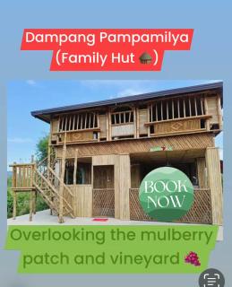 Air-conditioned 3-BR Family Hut Bamboo House Overlooking Strawberry Fields - Bagabag - 3