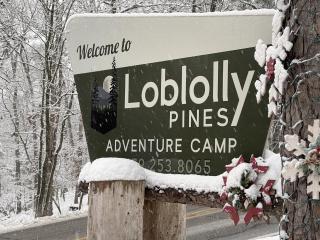 Pine Lodge Large unit with Hot tub, grill Loblolly Pines Adventure Camp - 0