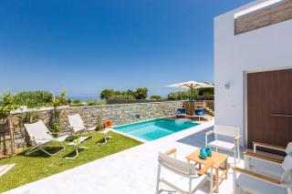 Elegant Rethymno Villa Villa Doma 2 Bedrooms Beach Front Private Outdoor Swimming Pool And Hot Tub Pigianos Kampos - Pigianos Kampos - 9