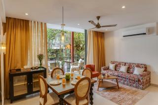Hidden Gem Luxe Suite w Pool View - 1km to Candolim Beach - 3