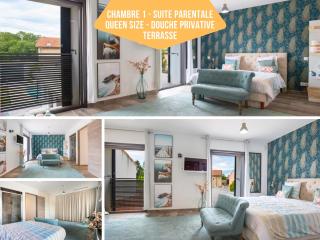 Séjour PROVENCE - Idéal Familles & Amis - Piscine - Jardin clos - Parking gratuit - Loft haut de gamme - 3 SDB - BBQ - Entièrement climatisé - 10min d'Avignon - Sorgues - 1