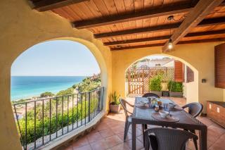 Panoramic view- Beautiful with veranda, wifi, bbq - Costa Rei - 0