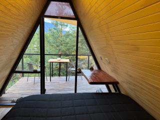 Cabina vista al río en Roca Truful - Melipeuco - 4