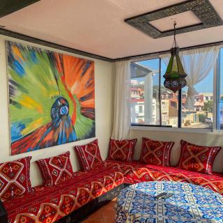 Family-Friendly Villa with Private Pool & Rooftop Sunset Views, 5min to Taghazout - 0