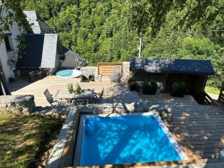 Chalet Le René-Sens - 5 pers - Grande terrasse - bain nordique SPA - Piscine - Boutx - 9
