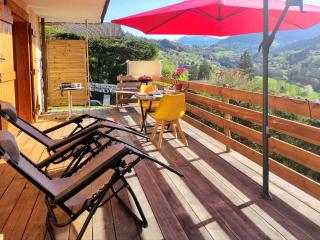 Private terrace, cosy appartement, ideal couple, bbq,relax, welcome, near La Clusaz, Grand Bornand, Annecy and lake, many sports and entertainment activities summer and winter - Les Villards-sur-Thônes - 0