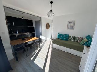 M T2 climatisé à100m de la plage ,des bateaux ,des commerces, Une terrasse ensoleillée - 7