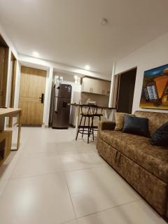 Apartamento Vacacional con Piscina WiFi y Netflix a 20 min del Parque Tayrona ideal para trabajo remoto - 3