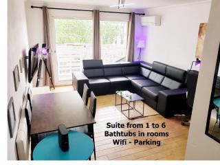 Suite from 1 to 6 - Bathtubs in rooms - Air conditioned résidential appartement - Self-arrival - Wifi - Netflix Disney - Kitchen - Laundry - Parking - Avignon - 0