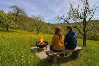 Schlafen unter den Sternen in der Natur bei Stuttgart - - 5