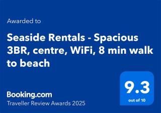 Seaside Rentals Bournemouth centre - large 3BR, WiFi, beach 8 min walk - Bournemouth - 7