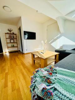 Trendige Dachgeschosswohnung in Connewitz - 3 private Schlafbereiche - Platz für bis zu 5 Personen - tolle Lage und öffentliche Verkehrsmittel - Leipzig - 2