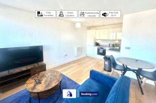 Modern Apartment By Avalora Short Lets & Serviced Accommodation Old Trafford With Free Parking, MCR Stadium - UA92 - Manchester - 0