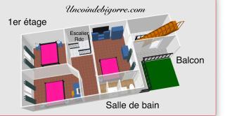 Logements Un Coin de Bigorre - La Pyrénéenne - 130m2 - Canal plus, Netflix, Rmc Sport - Wifi fibre - Village campagne - Tournay - 2