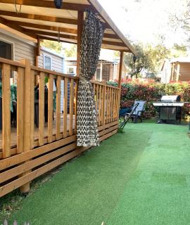mobilhome 3 chambres camping boisé - Nans-les-Pins - 9