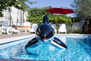 Neu renovierte 2012 Ferienwohnung in einem umfriedeten Wohnhaus mit privater Sonnenterrasse, Pool mit Bereich für Wassermassage, Außendusche, Steingrill und Kinderspielplatz - Pula - 9